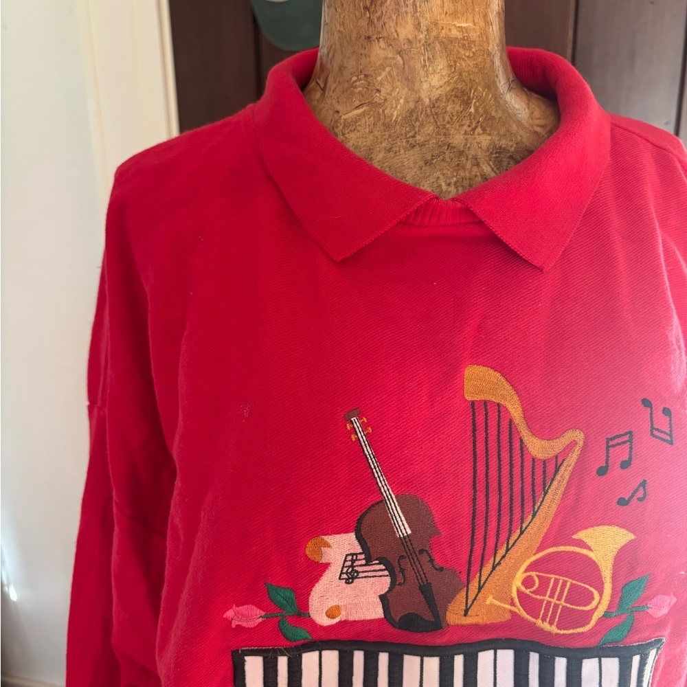 Red Musical Instrument Shirt - Picture 3 of 4